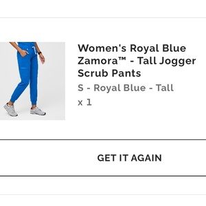 Figs Zamora Joggers Small Tall - Royal Blue